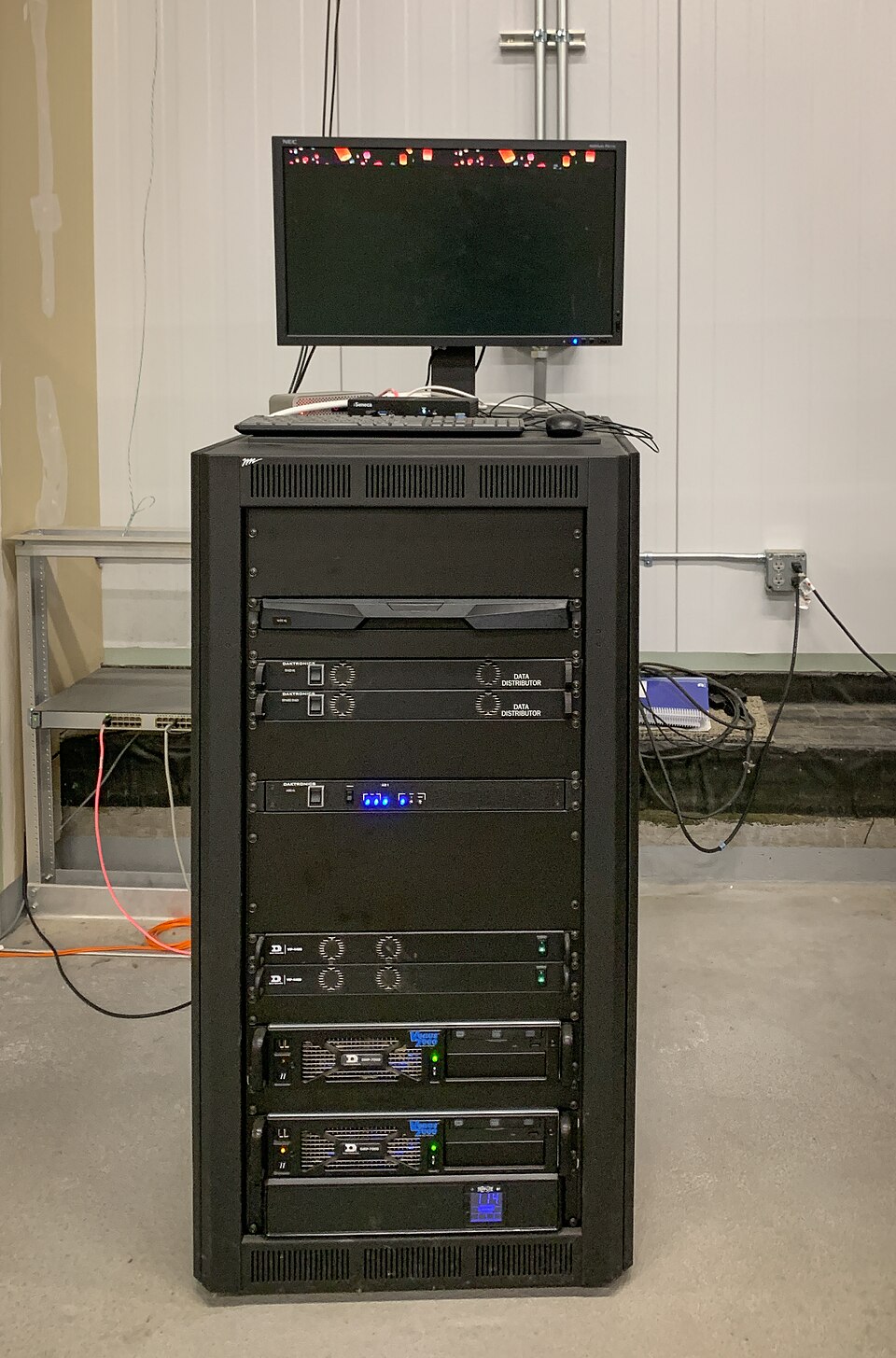 Server equipment photographed in 2019. Context image; not an Anthropic facility.