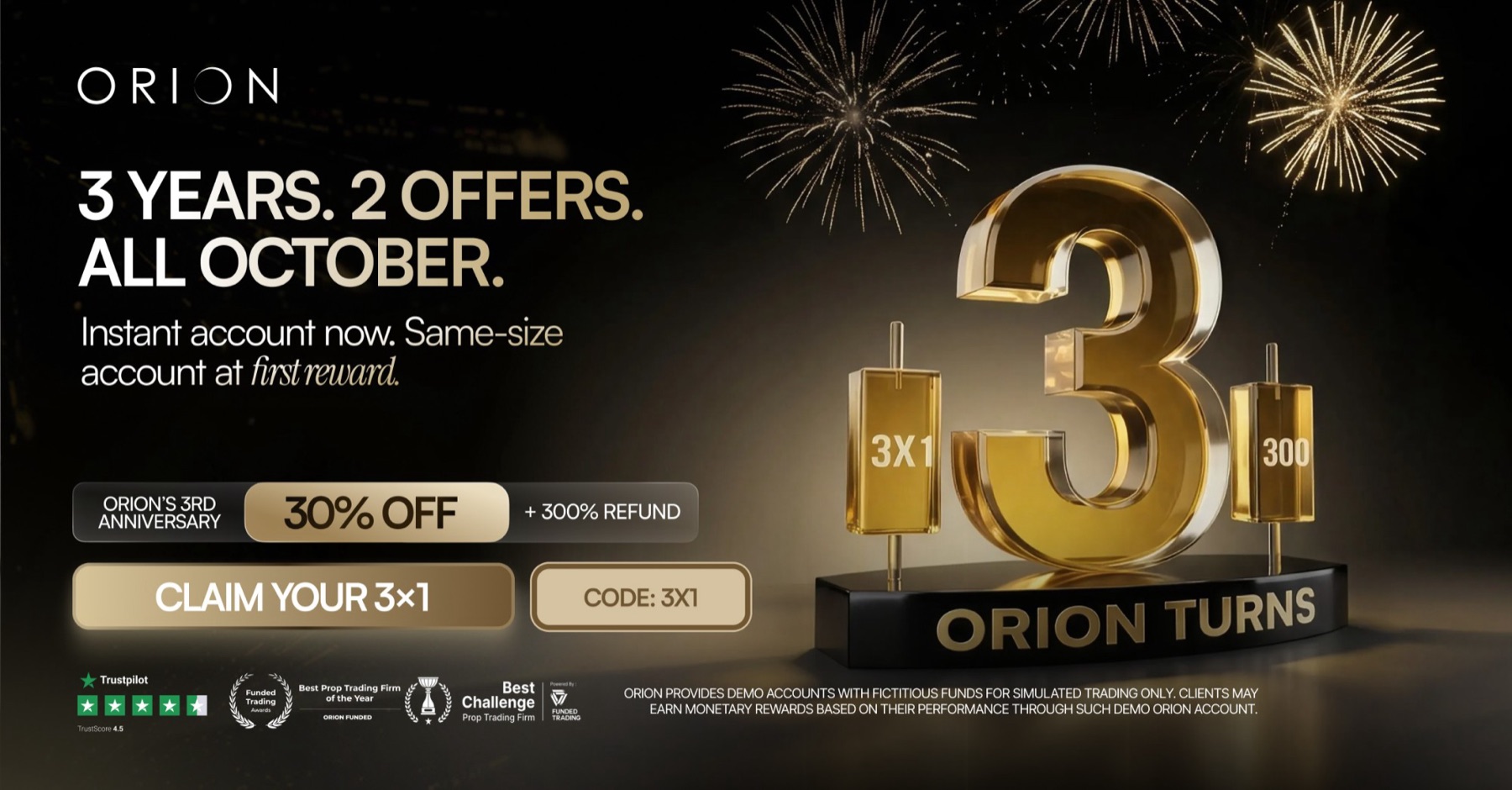 Orion 3rd Anniversary, campaign by Upform.work